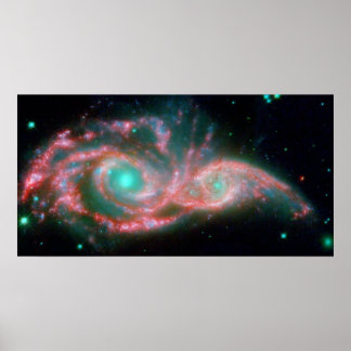Augen im Himmel NGC 2207 NASA Poster