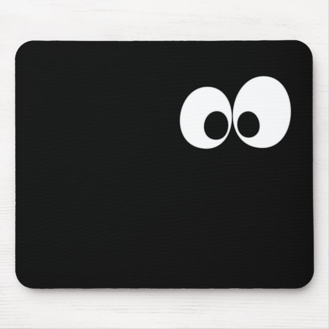 Augen in der Dunkelheit Mousepad (Vorne)