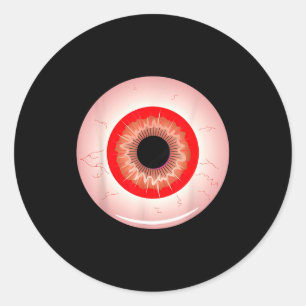 Augen-Lazy Halloween-Kostüm Soky Y Lustig Runder Aufkleber