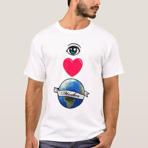 Augen-Liebe-Mutter-Erde T-Shirt