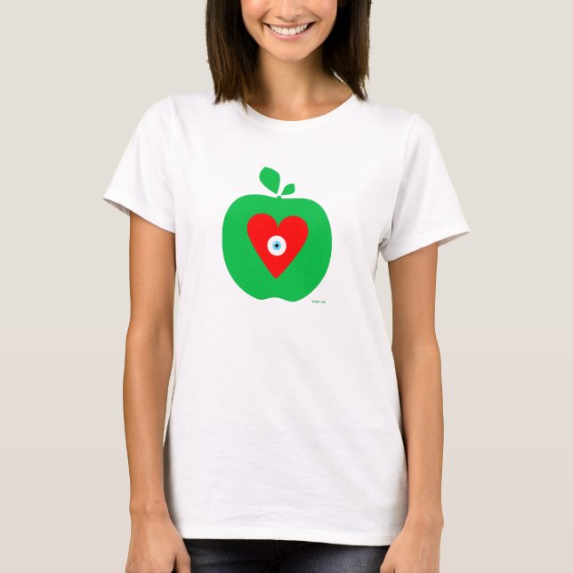 Augen-Liebe New York Apple T-Shirt (Vorderseite)