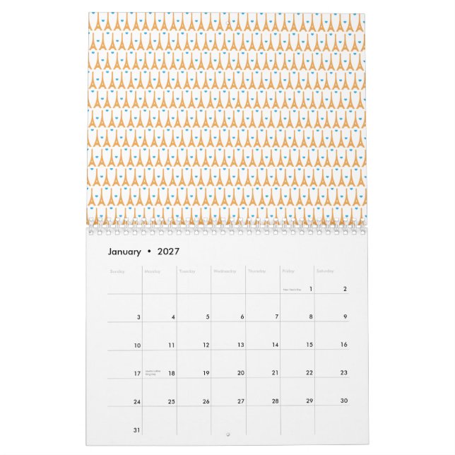 Augen-Liebe Paris. 2010. Kalender (Jan 2027)