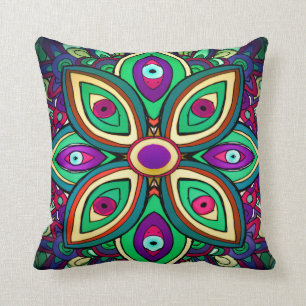 Augen-Lotus-Wurfs-Kissen Kissen