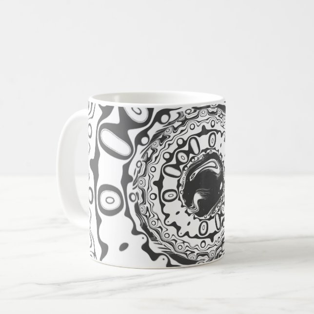 Augen mit hypnotischem Schüler (oder was auch imme Kaffeetasse (Vorderseite Links)