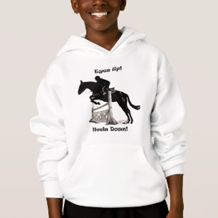 Augen oben! Heels unten! Pferd Hoodie