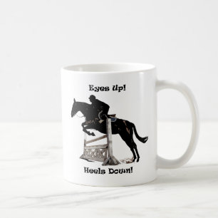 Augen oben! Heels unten! Pferd Kaffeetasse