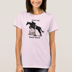 Augen oben! Heels unten! Pferdepullover T-Shirt