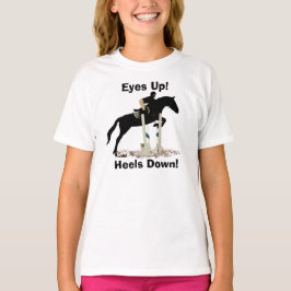 Augen oben! Heels unten! Pferdepullover T-Shirt