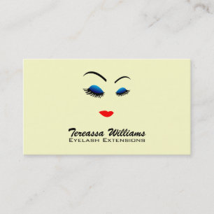 Augen-Peitschen-Erweiterungs-Visitenkarten Visitenkarte