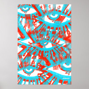 Augen Reeated Poster