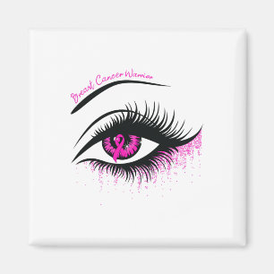 Augen Rosa Ribbon Krieger Brustkrebs Bewusstsein Magnet