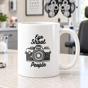 Augen Schießen Menschen Ophthalmischer Fotograf Ka Kaffeetasse