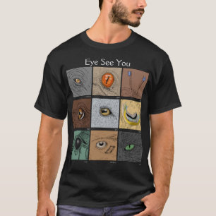 Augen sehen Sie Tierpuppe, Tieraugen T - Shirt