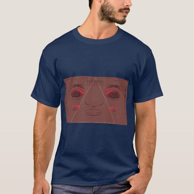 Augen sind in Rose. T-Shirt (Vorderseite)