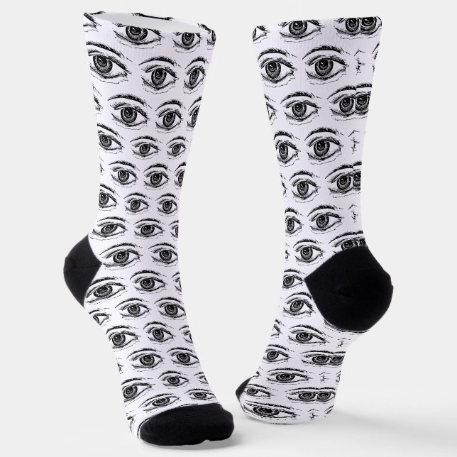 Augen Socken (Gewinkelt)