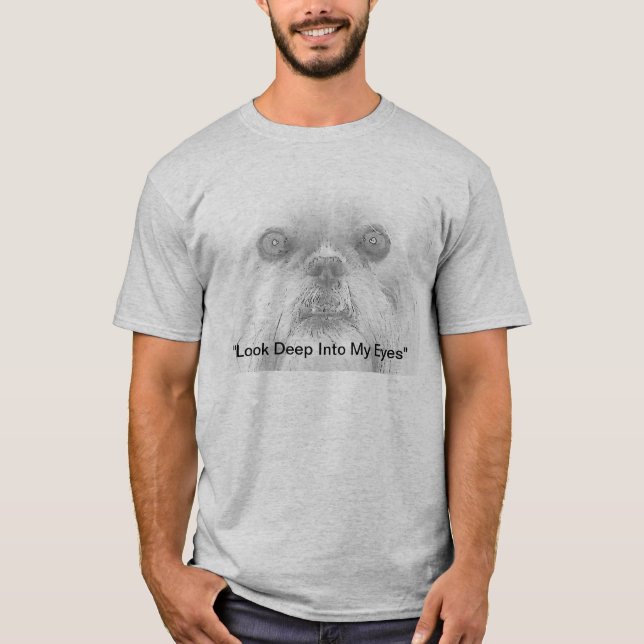Augen T - Shirt-Hundebrüssels Griffon T-Shirt (Vorderseite)