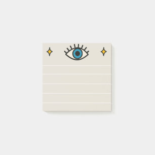 Augen tun Notizblock