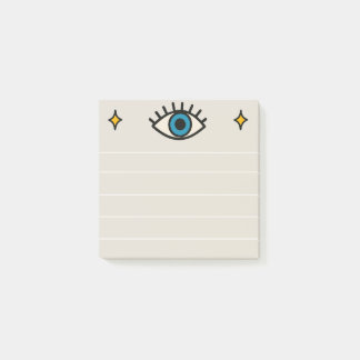 Augen tun Notizblock