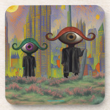 Augen verlassen die Stadt zu Fuß