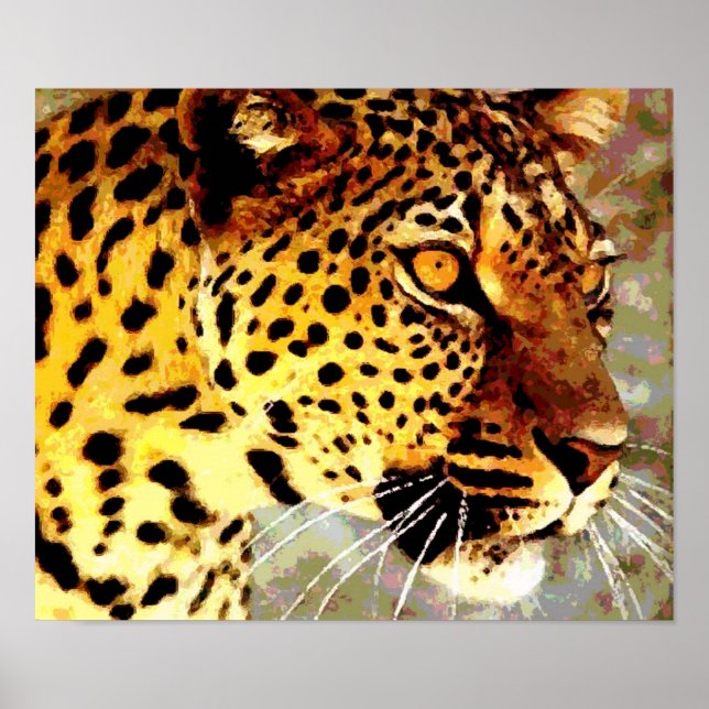 Augen von Leopard Poster Print (Vorne)