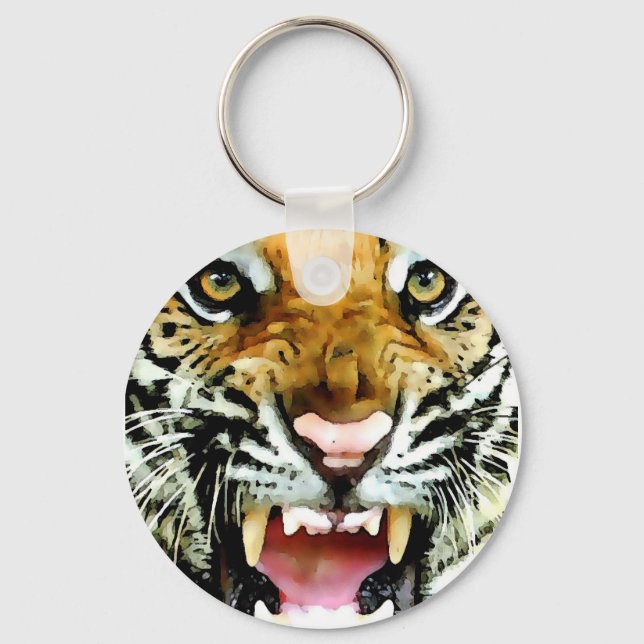 Augen von Tiger Schlüsselanhänger (Vorderseite)