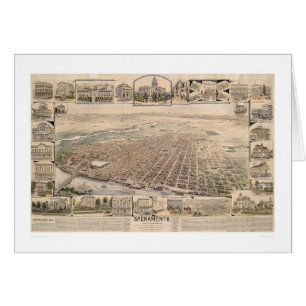 Augenansicht des Vogels von Sacramento, Calif.