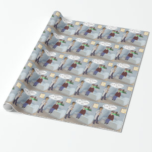 Augenarzt entdeckt einen Paraden-Glasfloater Geschenkpapier