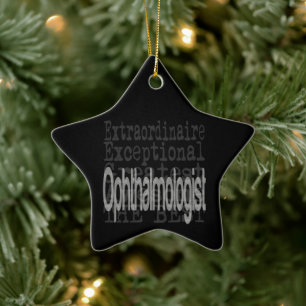 Augenarzt Extraordinaire Keramik Ornament