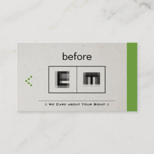 Augenarzt Ophthalmologie Ophthalmologe Optometrie Visitenkarte