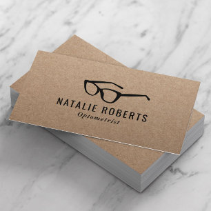 Augenarzt Optiker Brille Kraft Visitenkarte