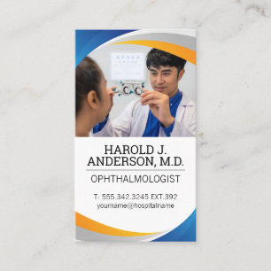 Augenarzt   Optometrie Visitenkarte