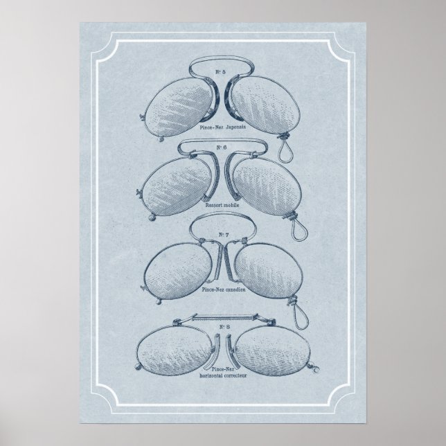 Augenarzt, Optometriker oder Optikerbüro Poster (Vorne)