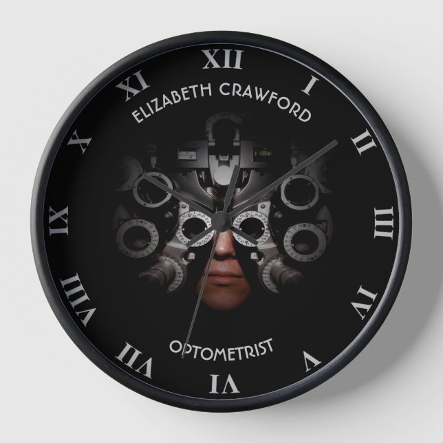 Augenarzt Optometriker Uhr (Vorderseite)