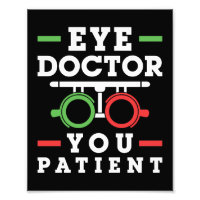 Augenarzt Sie Patient Funny Optometrist