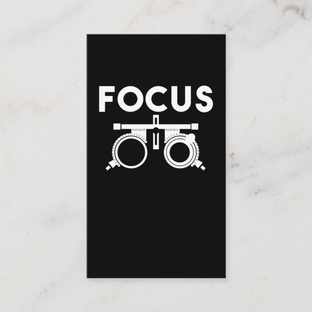 Augenärzte Spaß Funny Opticians Visitenkarte (Vorderseite)