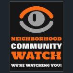 Augenblick, Warnung der Nachbarschaft Flyer<br><div class="desc">Sehen Sie sich das Auge,  die Nachbarschaft Community Watch Warning Flyer durch den Business Card Store.</div>