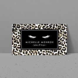 Augenblicke mit Leopard Print Visitenkarte