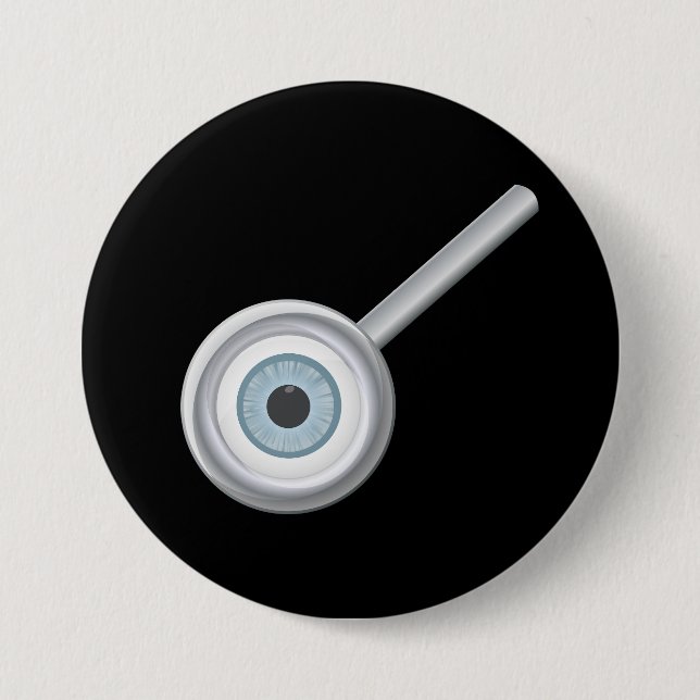 Augenbrauen in Glass-Taste Button (Vorderseite)