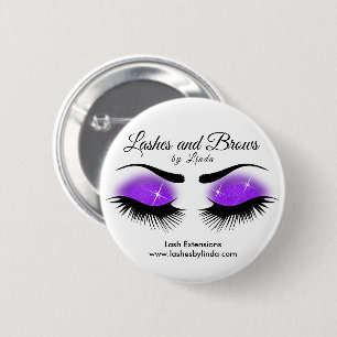 Augenbrauen - Lila Button
