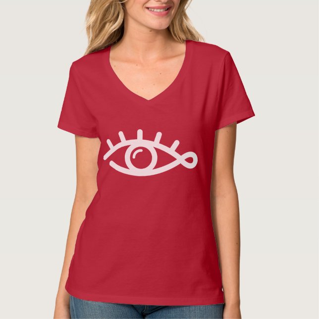 Augenbrauen minimal T-Shirt (Vorderseite)