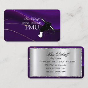 Augenbrauen-Nachbehandlung Luxus PMU Microblading Visitenkarte