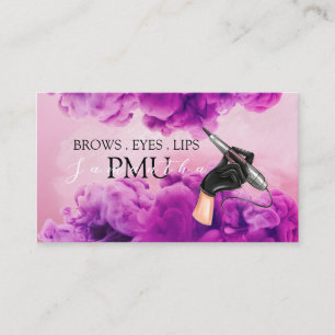 Augenbrauen-Nachbehandlung PMU Microblading Henna Visitenkarte