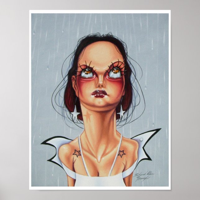 Augenbrauen und Ohrringe Poster (Vorne)