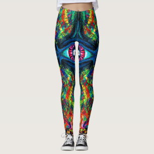 Augenbrauen- und Trippy-Malerei Leggings