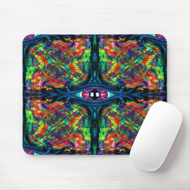 Augenbrauen- und Trippy-Malerei Mousepad (Mit Mouse)