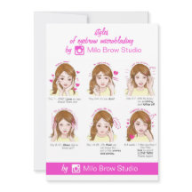 Augenbrauenmikroblading Aftercare Instruction Pink