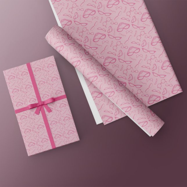 Augenbrille Augenbrauenrahmen Nahtloses Muster in  Geschenkpapier (Von Creator hochgeladen)