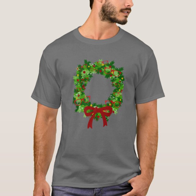 Augenbrille Weihnachtsmann Optometrie Optometrie O T-Shirt (Vorderseite)