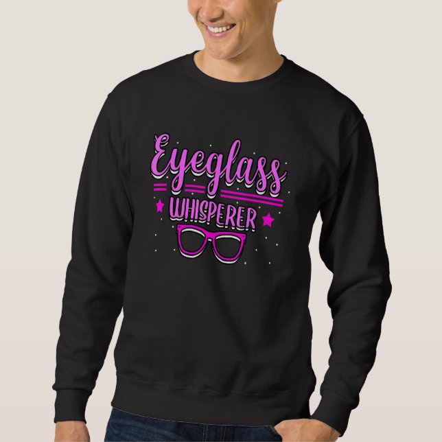 Augenbrille Whisperer Optometri Optometri Sweatshirt (Vorderseite)