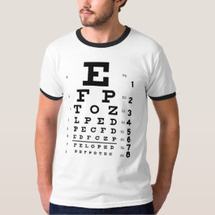 Augendiagramm Optometristischer T - Shirt